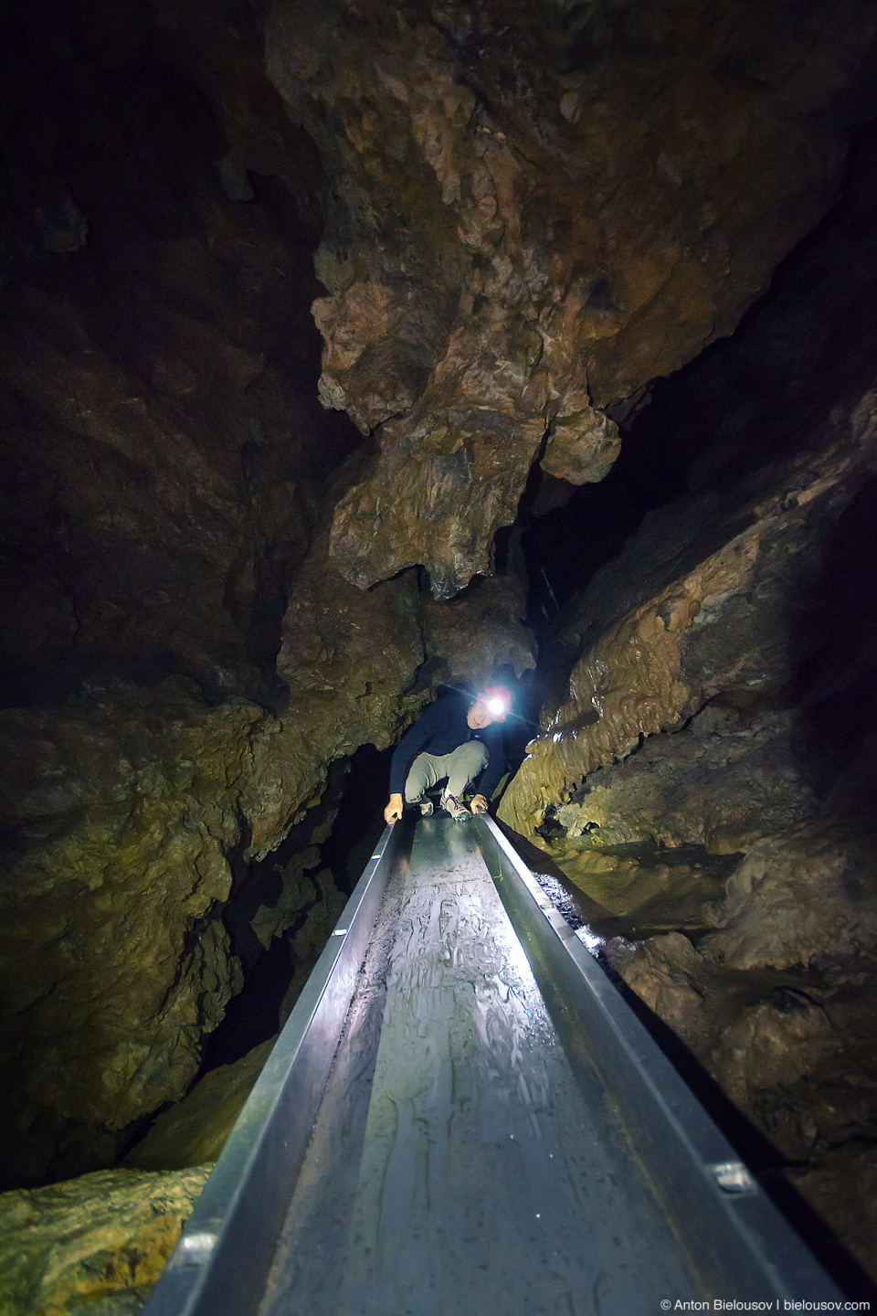 Horne Lake Main Cave Chute (Vancouver Island, BC)