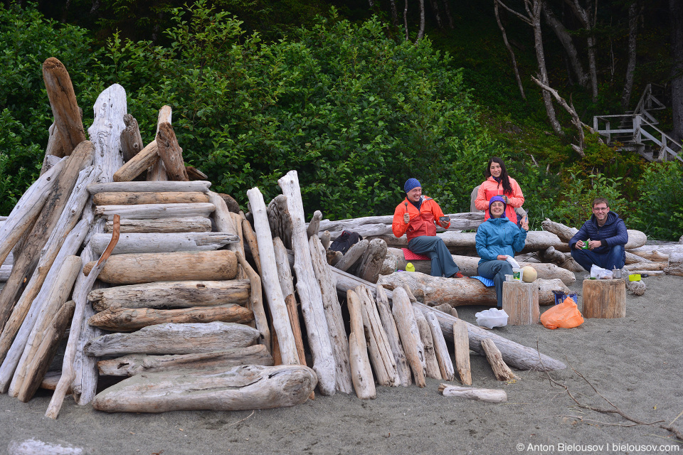 Завтрак на пляже (Pacific Rim National Park, Vancouver Island)