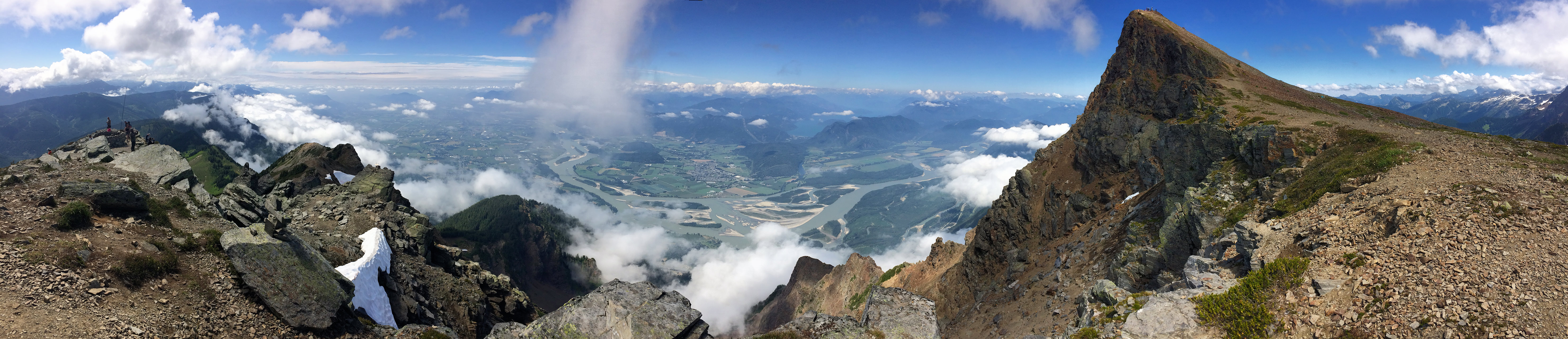 Fraser valley panoramic view from Cheam Peak