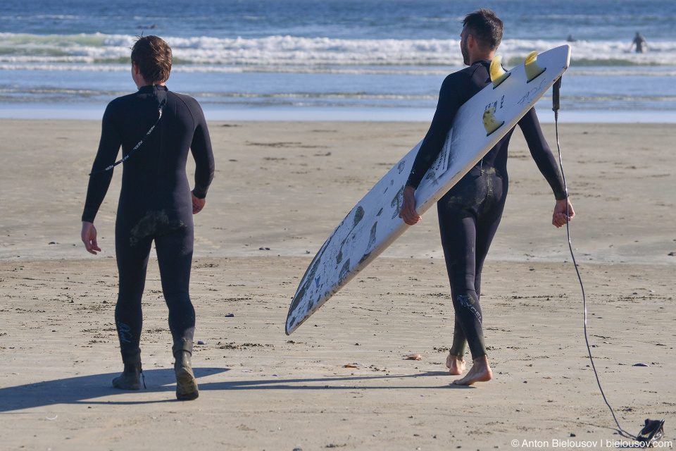 Going to surf on Vancouver Island