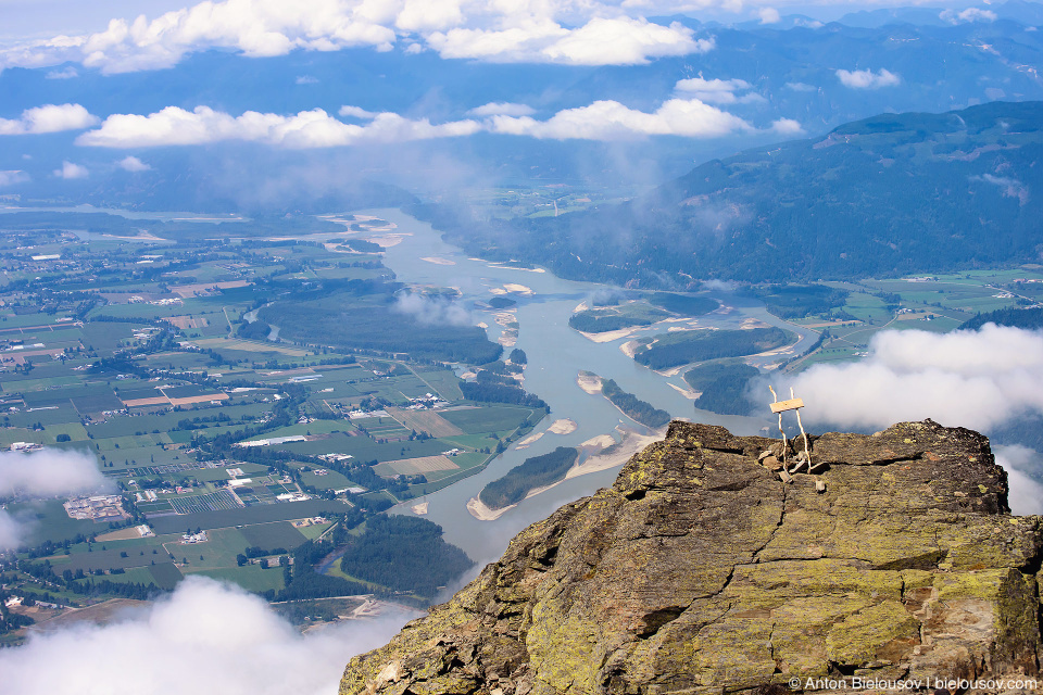 Fraser valley view from Cheam Peak