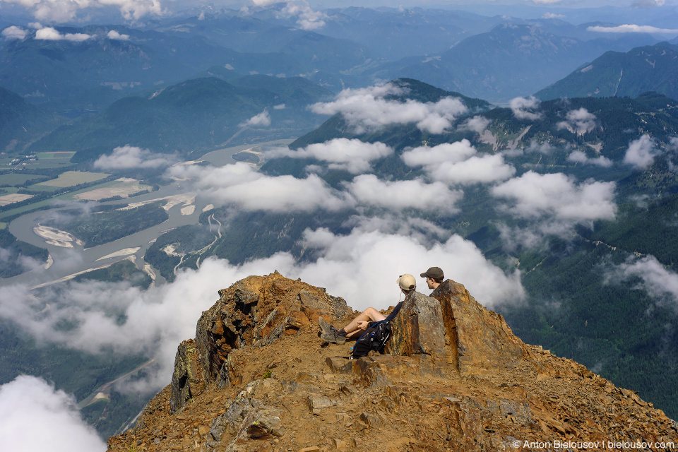 Fraser valley view from Cheam Peak