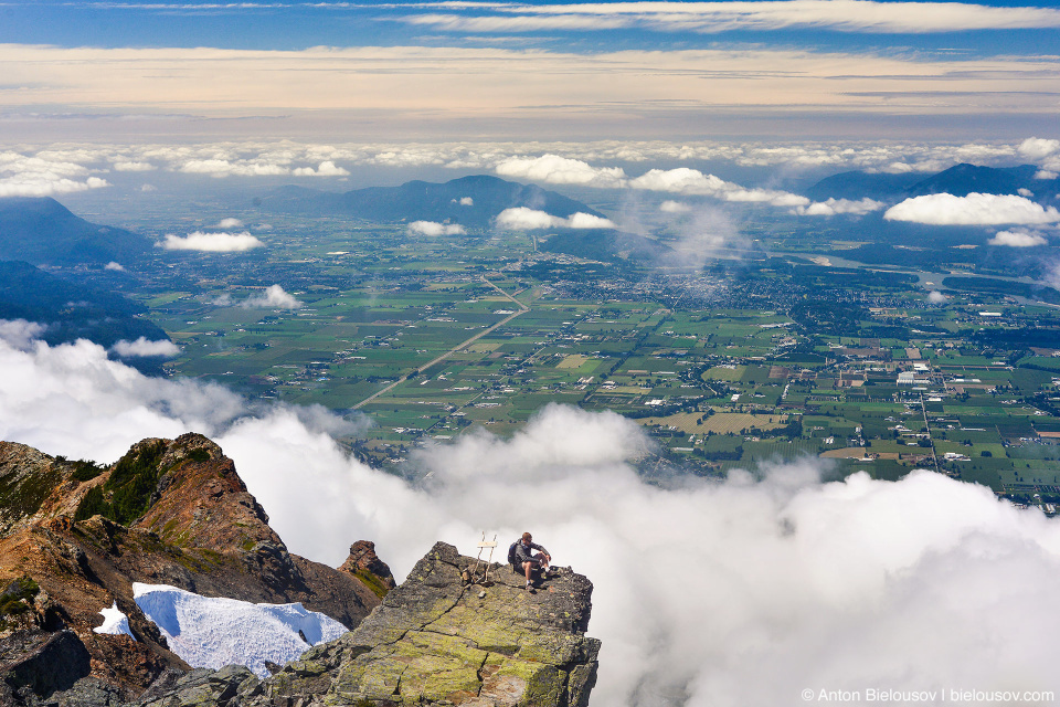 Fraser valley: Chilliwack and Abbotsford view from Cheam Peak