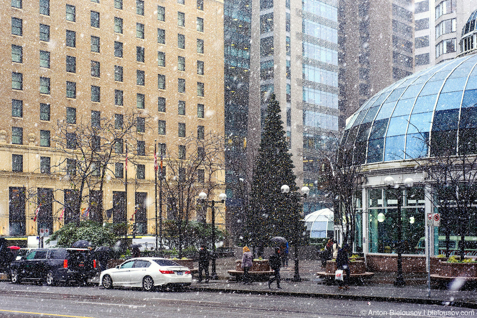 Снегопад в Ванкувере