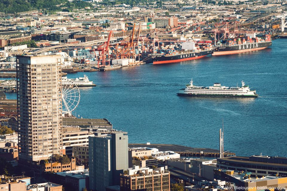 Seattle City Pass: Harbour from Space Needle