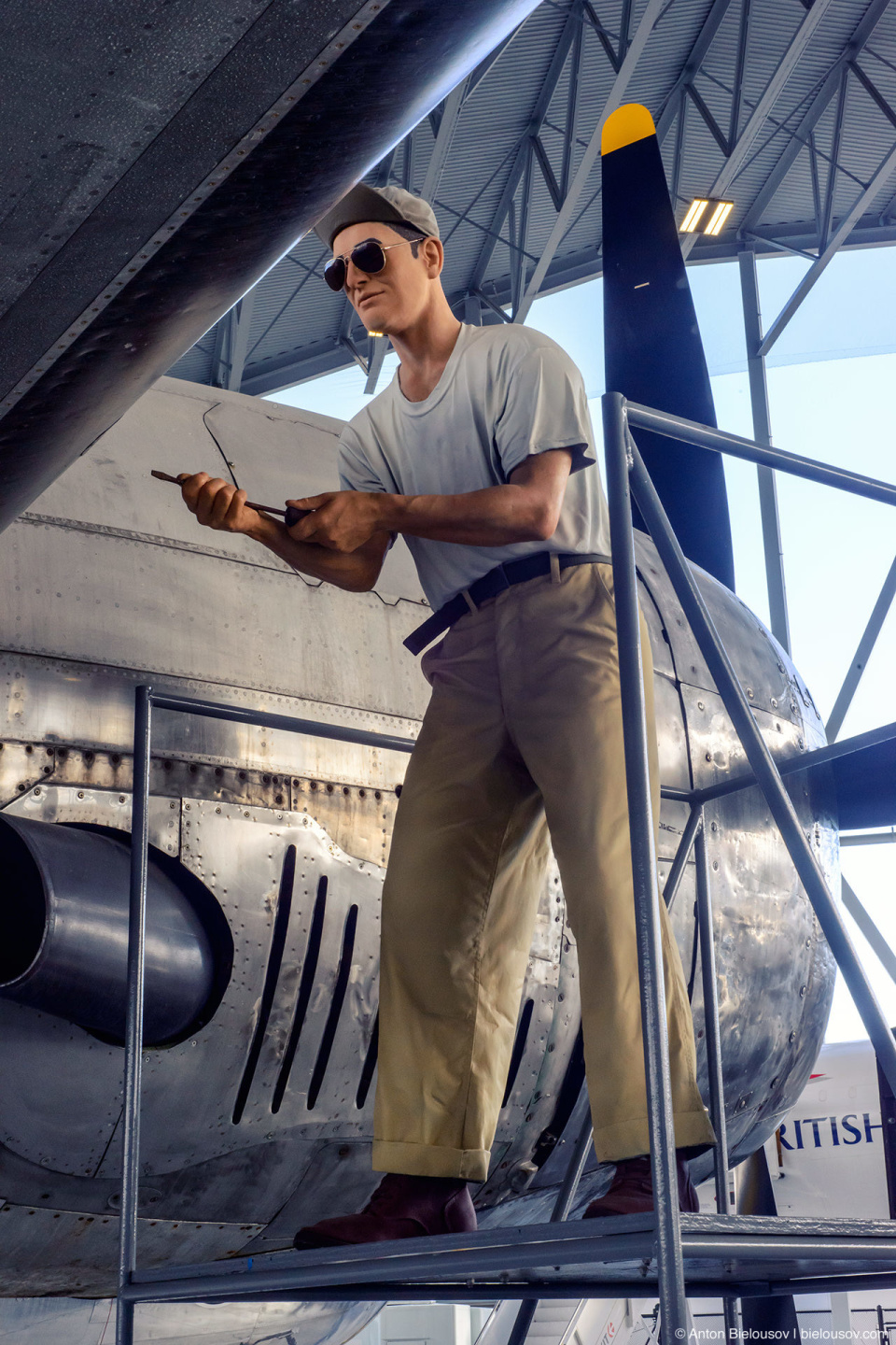 Seattle Museum of Flight: 1945 B-29 Superfortress mechanic