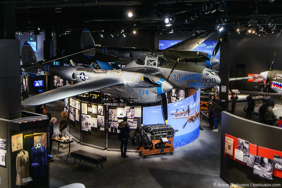 Seattle Museum of Flight: 1944 Lockheed P-38L “Lightning”