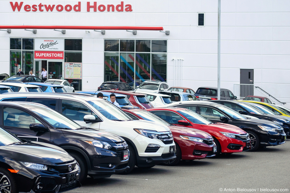 Дилер Westwood Honda (Port Moody, BC)