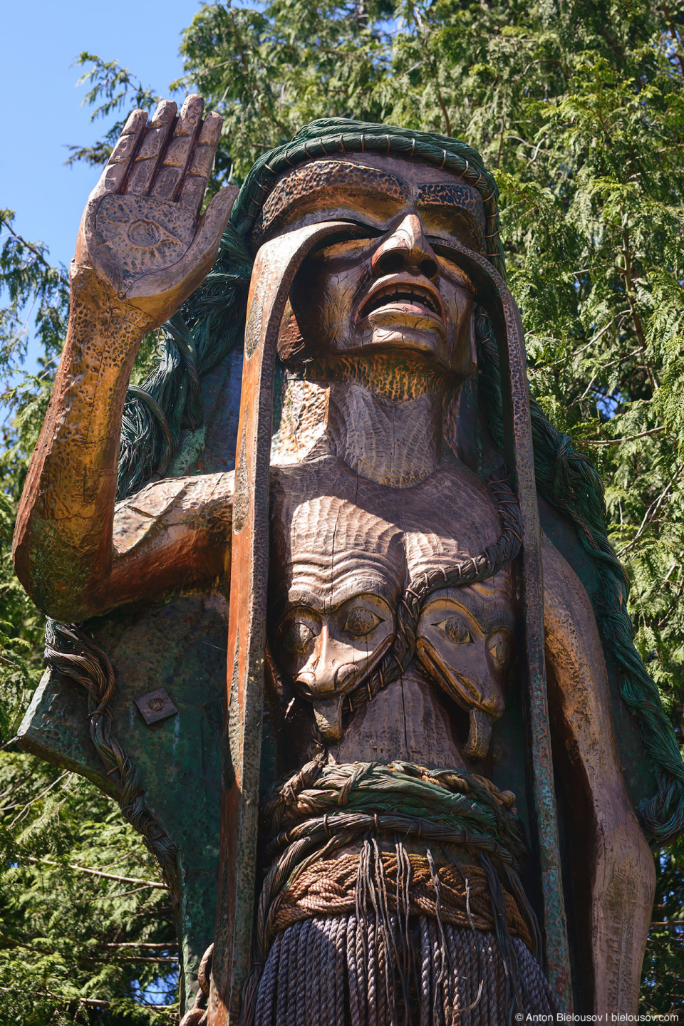 First Nations Woman Statue Tofino, BC