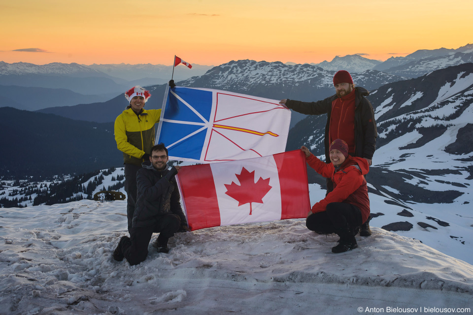 Canada Day sunrise at Panorama Ridge