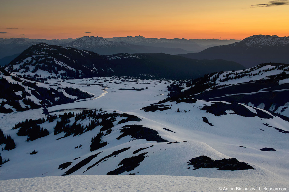 Panorama Ridge sunrise trail