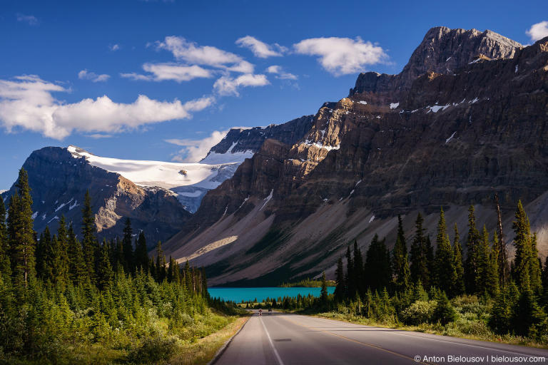 Bow Lake view from Icefields Highway (Banff National Park)