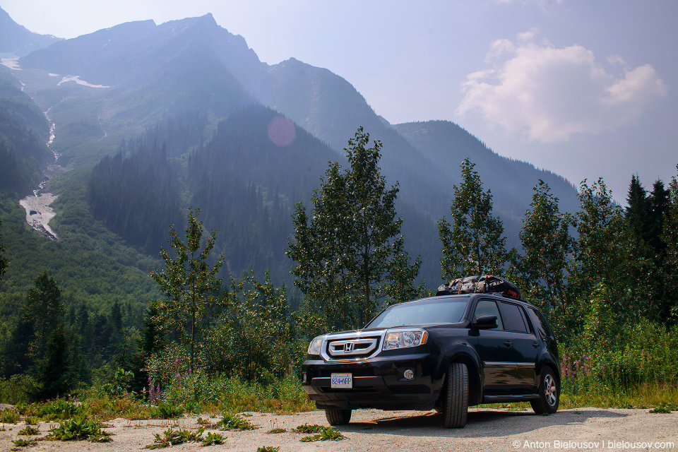 2009 Honda Pilot at Rogers Pass