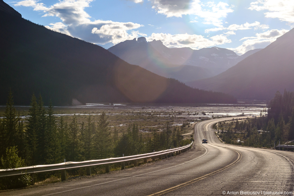 Sunwapta river valley, Jasper National Park