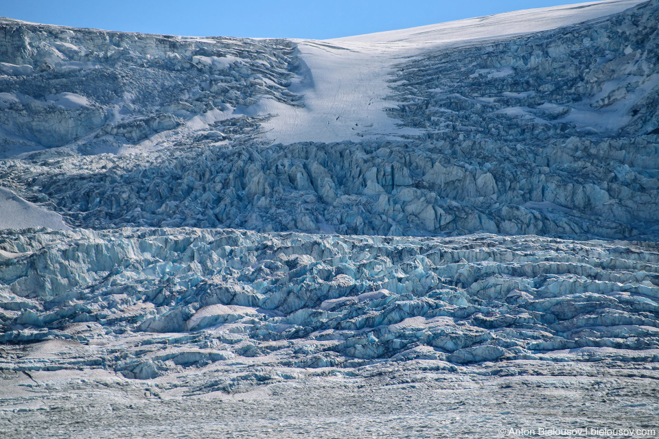 Athabasca Glacier ice fall, Columbia Icefield, Jasper National Park