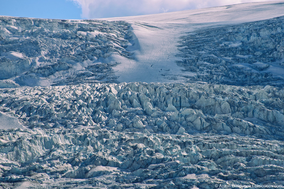 Athabasca Glacier ice fall, Columbia Icefield, Jasper National Park