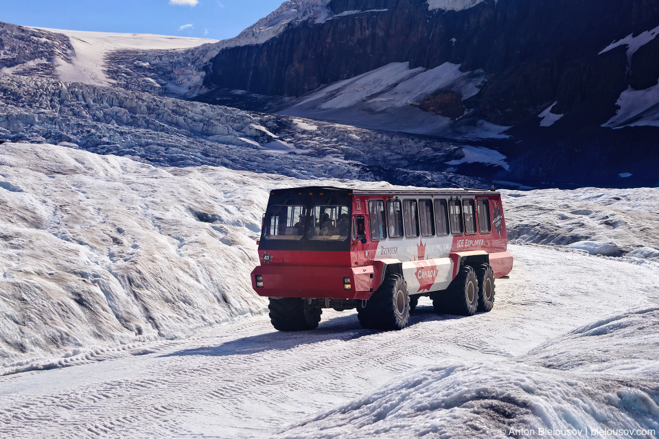 Athabasca Glacier Ice Explorer bus tour, Columbia Icefield, Jasper National Park