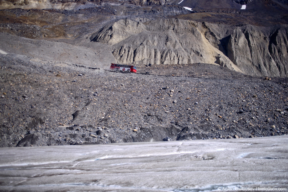 Athabasca Glacier Ice Explorer bus tour, Columbia Icefield, Jasper National Park