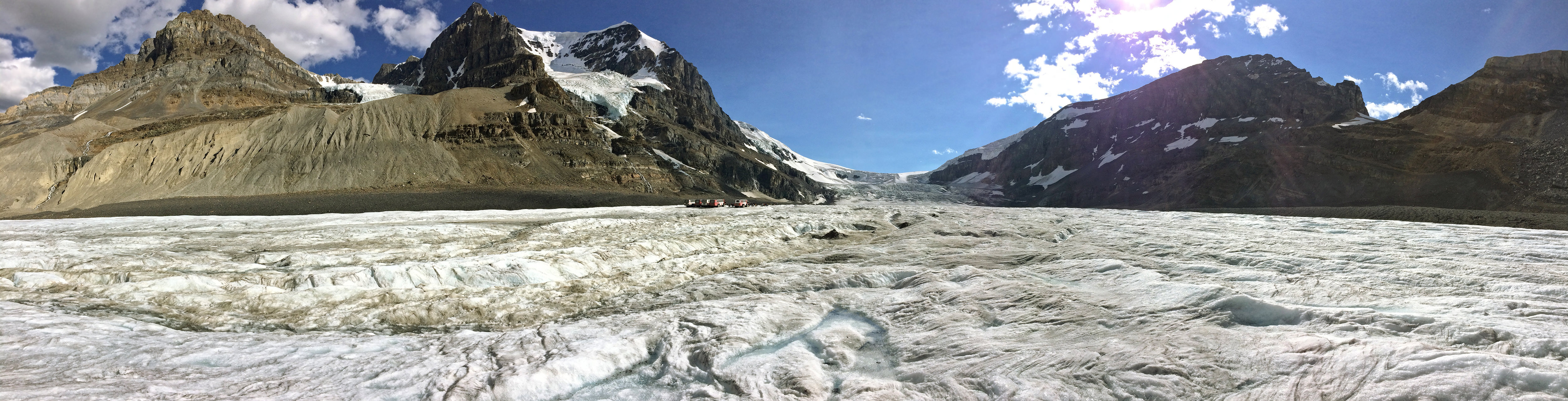 Путешествия: Без спроса на ледник Атабаска: athabasca glacier panorama