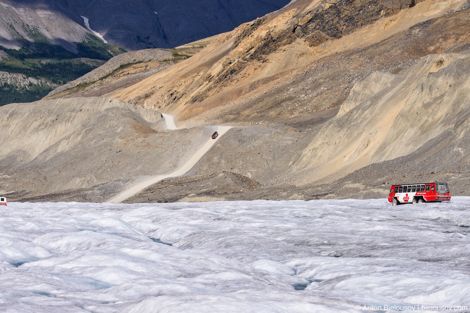 Athabasca Glacier Ice Explorer bus tour, Columbia Icefield, Jasper National Park