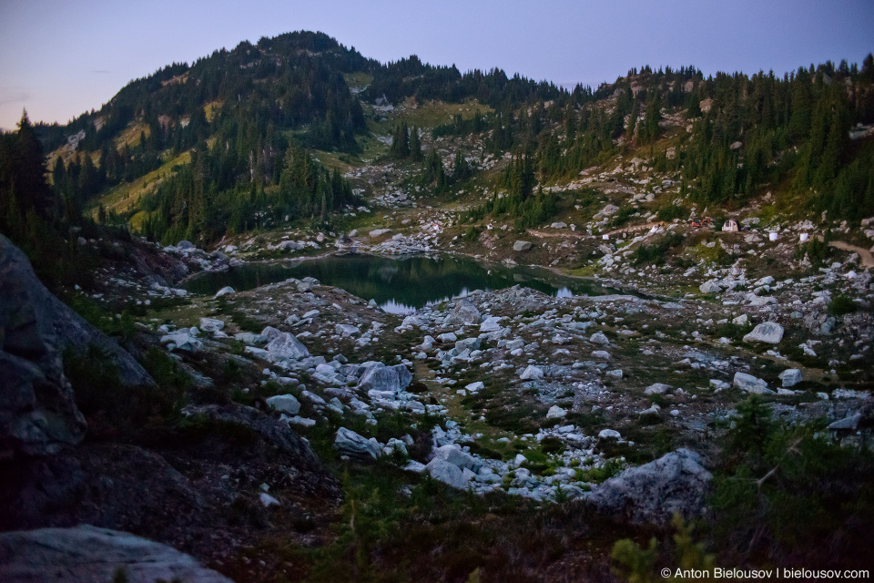 Mount Sproatt alpine lake