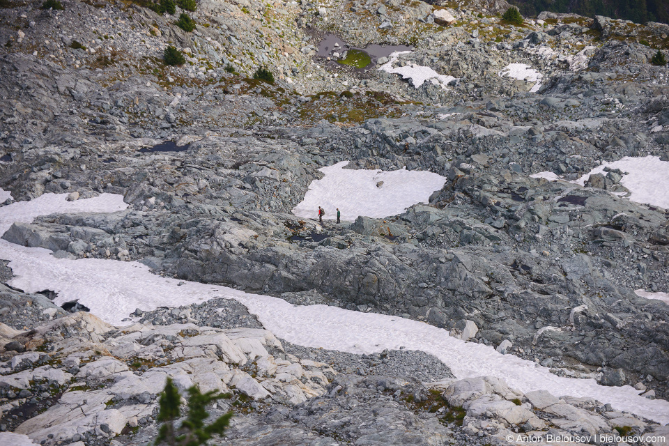 Golden Ears Peak permanent snow