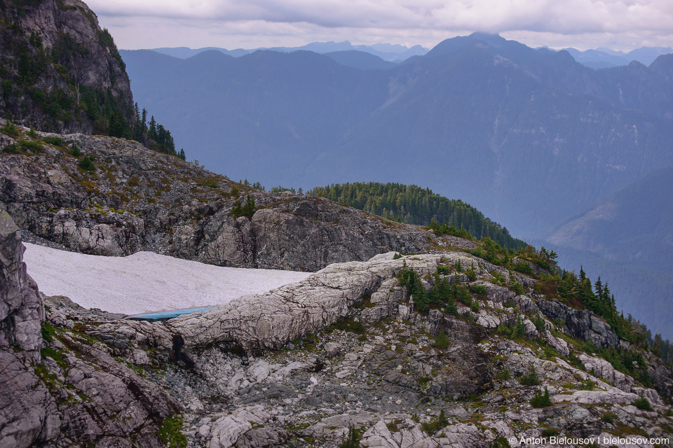 Golden Ears Peak permanent snow