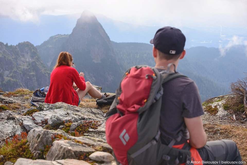 Lunch at Golden Ears Peak top