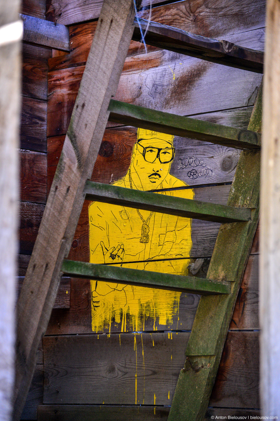 Graffiti in Osoyoos decayed farm