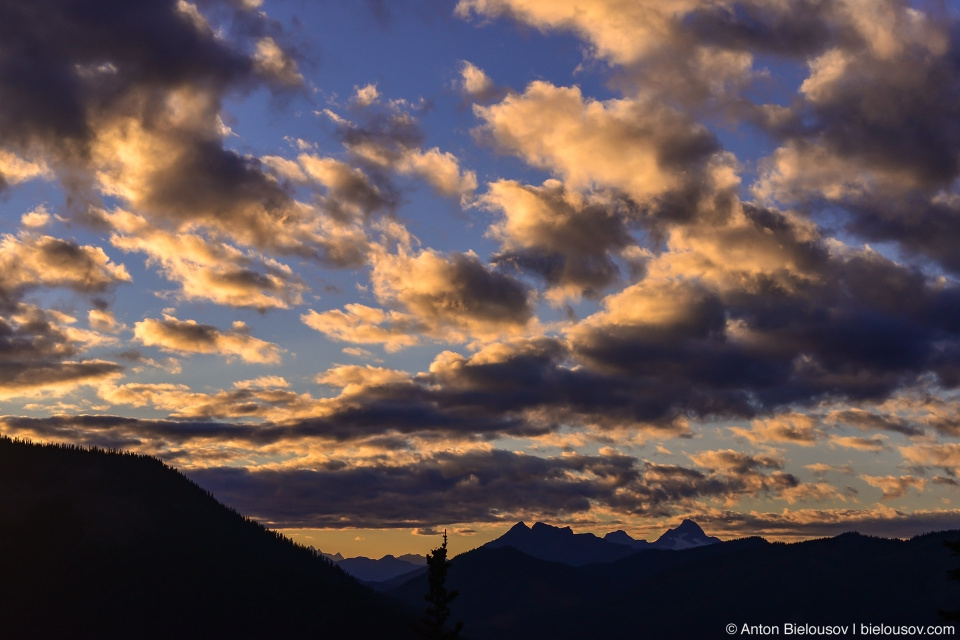 Облака на вечернем небе, Manning Provincial Park, BC