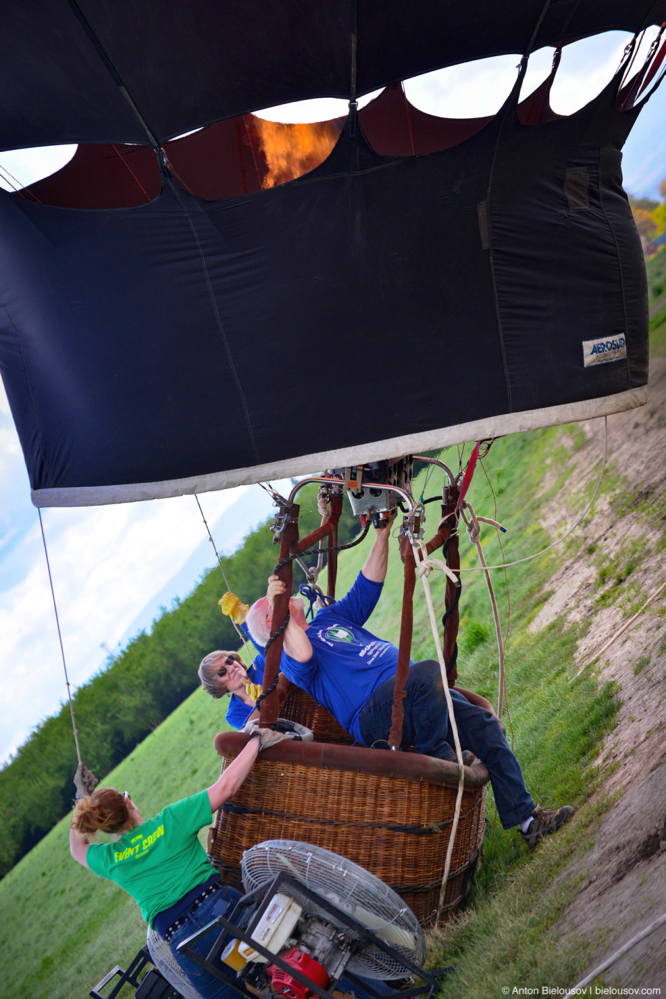 Hot air balloon at Wooden Shoe Tulip Fest