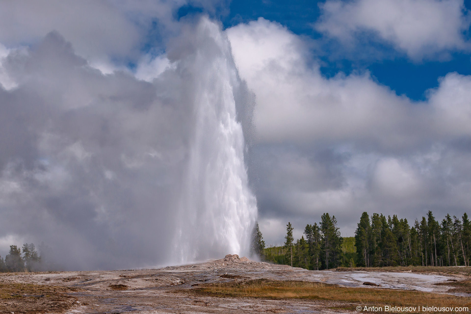 Old Faithful Geyser — Lower Geyser Basin, Yellowstone NP