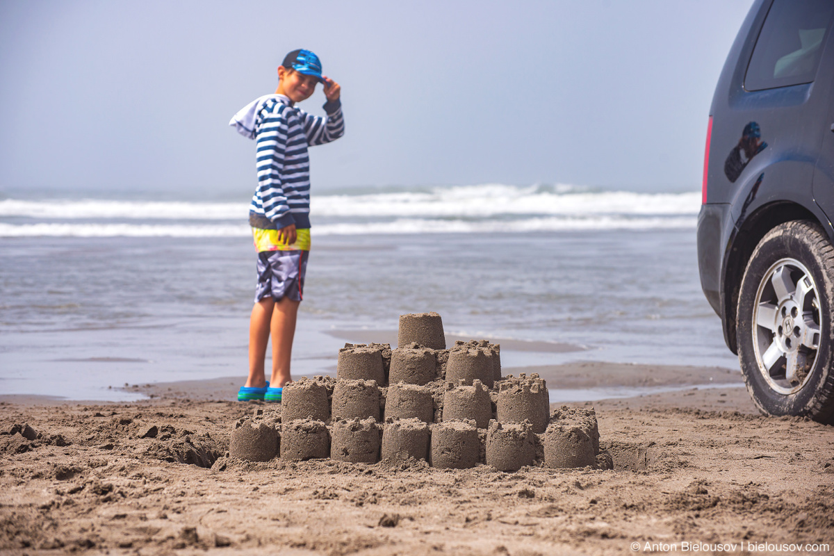 Sand castle — Long Beach, WA