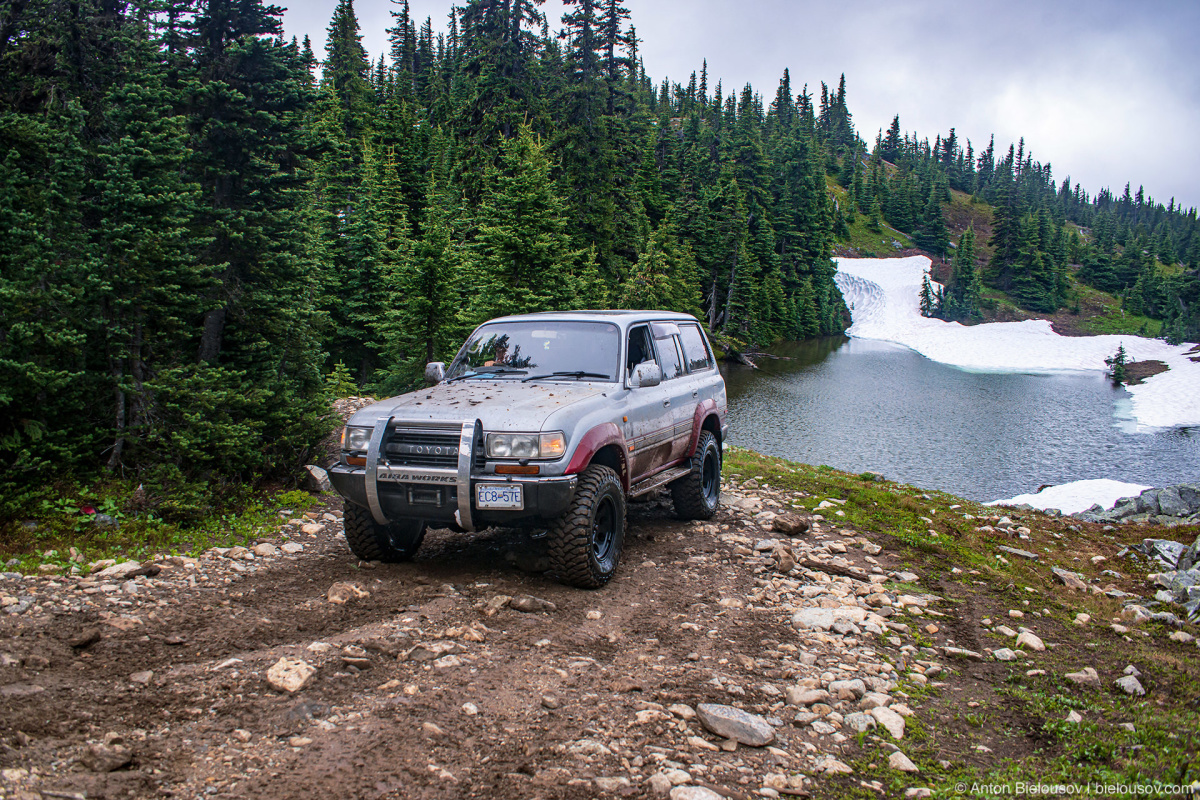 Whipsaw Trail alpine lake camp