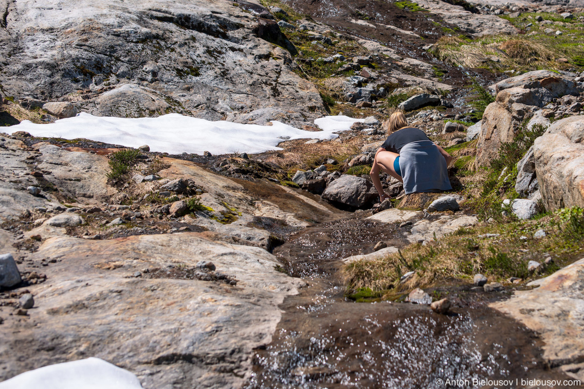 Glacier water at Slesse Memorial Trail