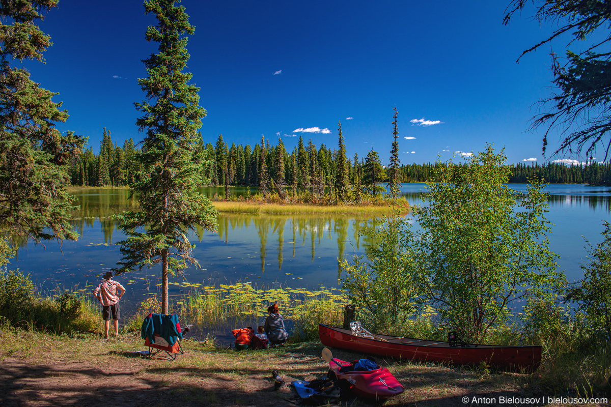 Moose Valley Provincial Park campground lake