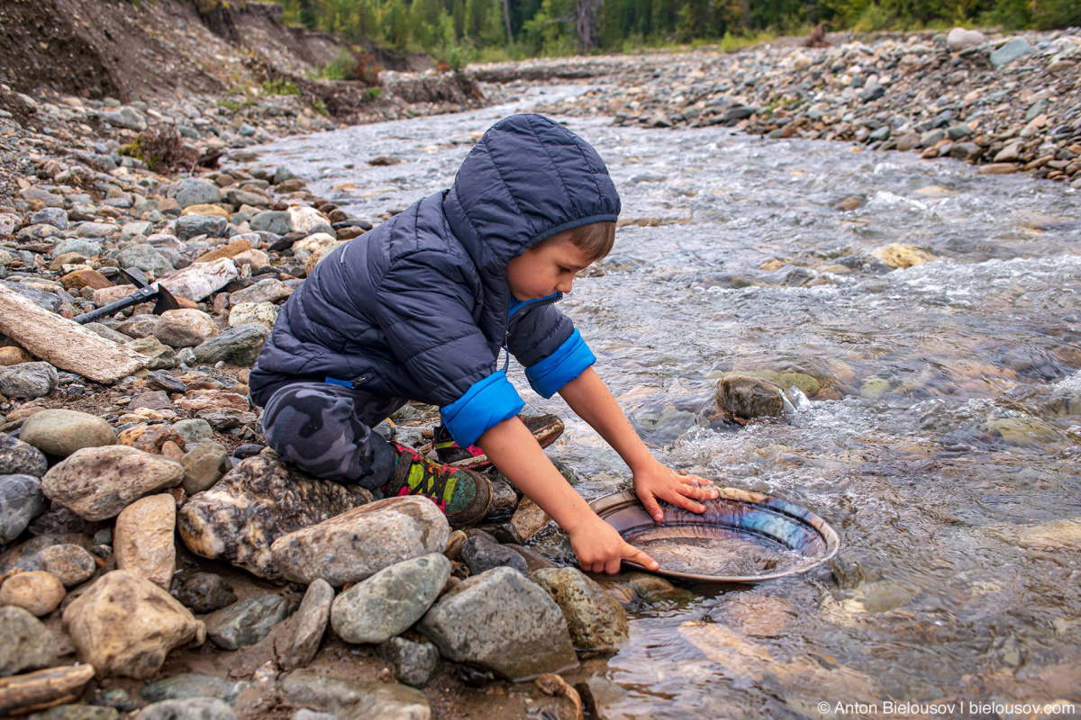 Gold panning