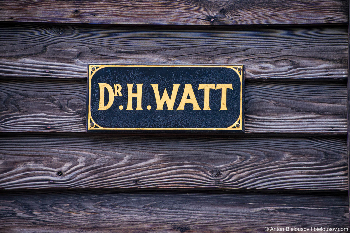 Dr. H. Watt — Barkerville, BC