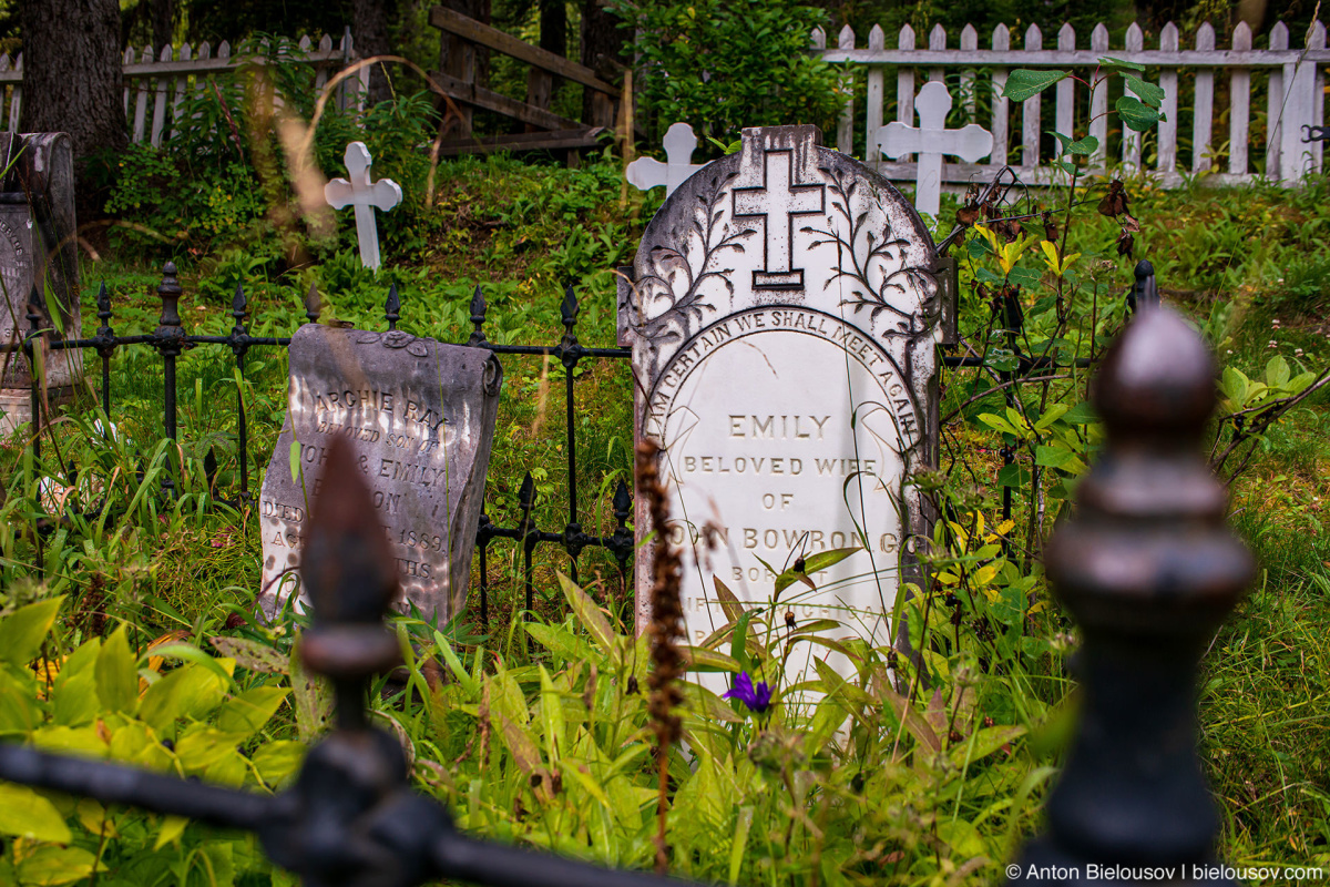 Emily Bowron grave — Barkerville, BC