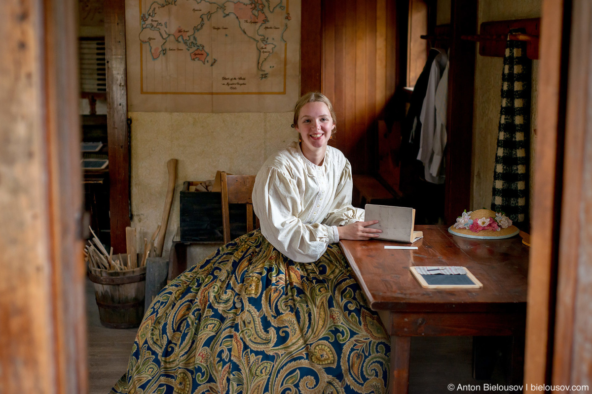 Schoolhouse teachure — Barkerville, BC