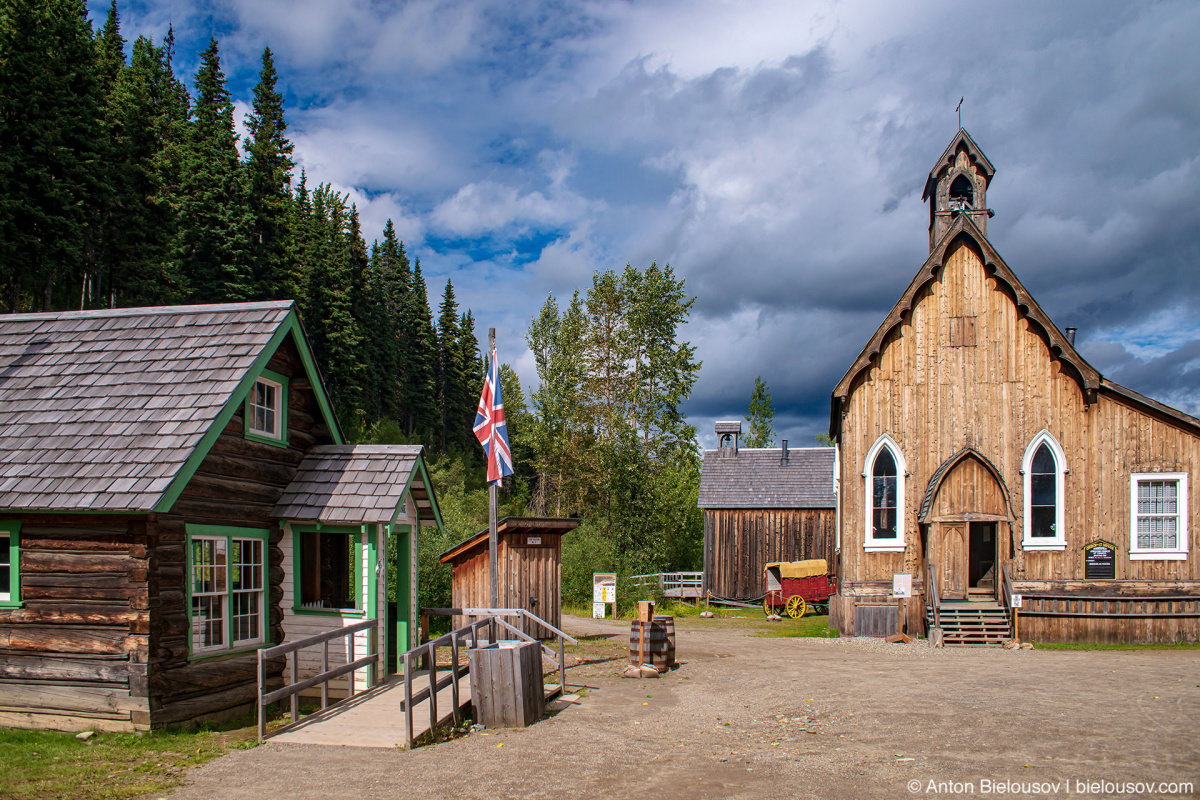 Schoolhouse and church — Barkerville, BC