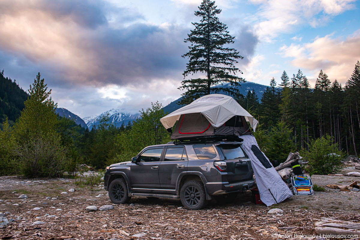 Camping Chehalis Lake, BC