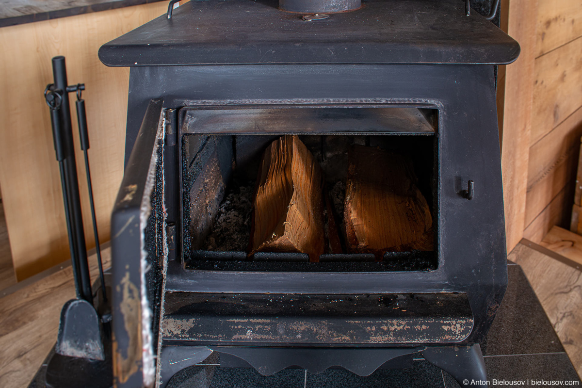 Wood stove (Malcolm Island, BC)