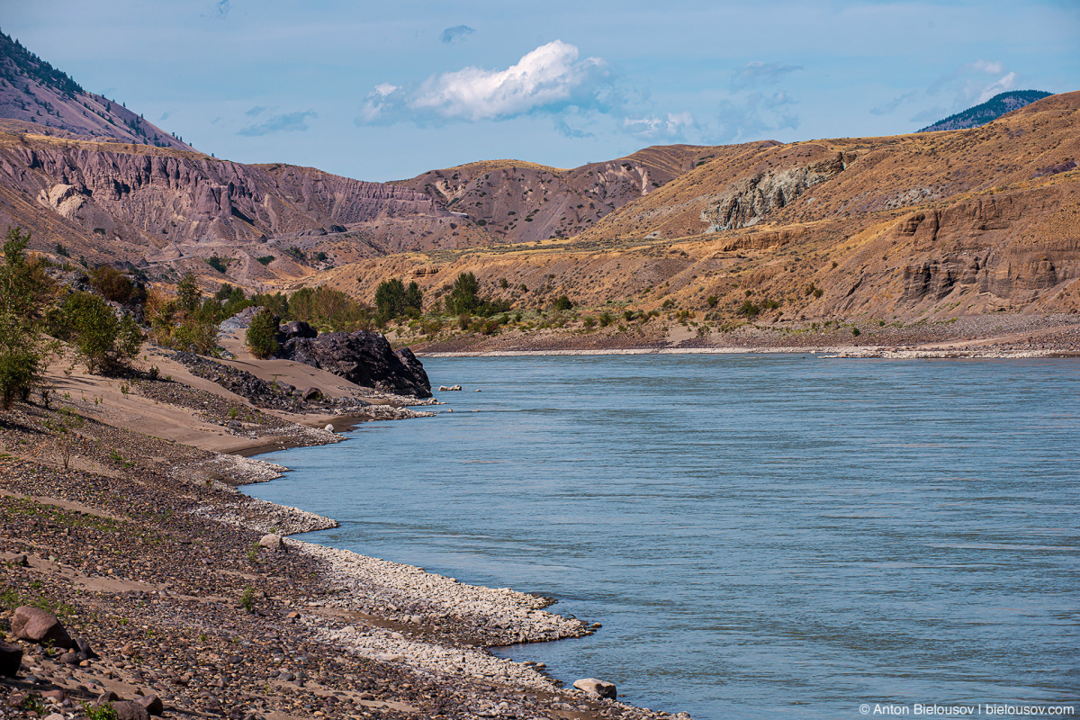 Fraser river near Big Bar Ferry crossing