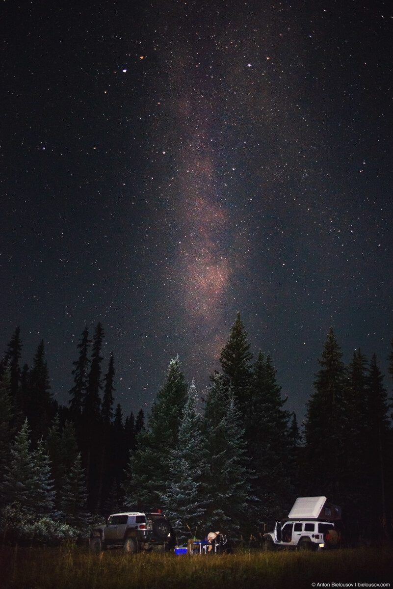 На машинах по вершинам (видео): off road camping poison mountain Milky Way Offroad camping
