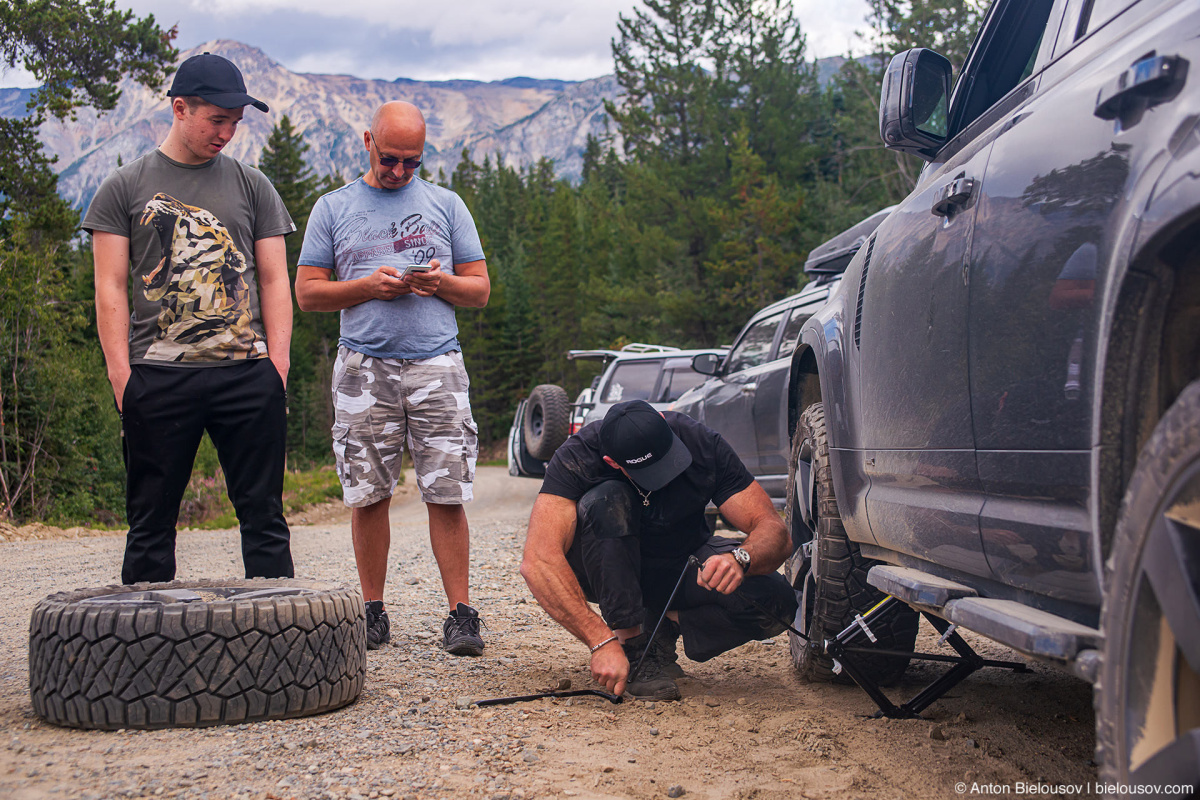 Offroad flat tire