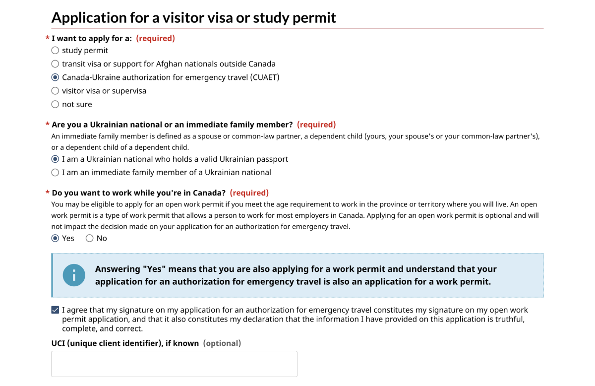 CUAET Application IRRC Portal