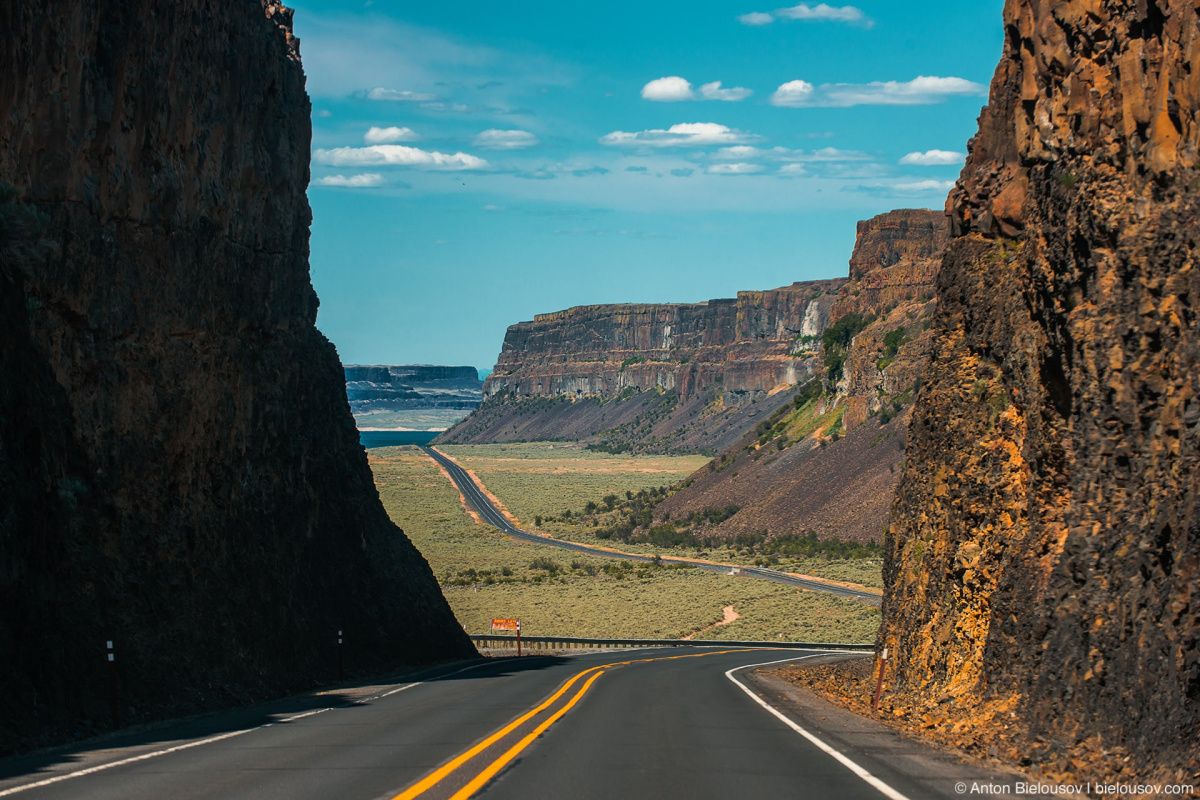 Washington State Highway 155 near Bakns Lake