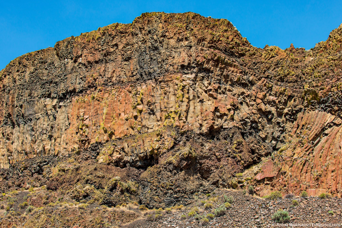 Moses Coulee basalt columns