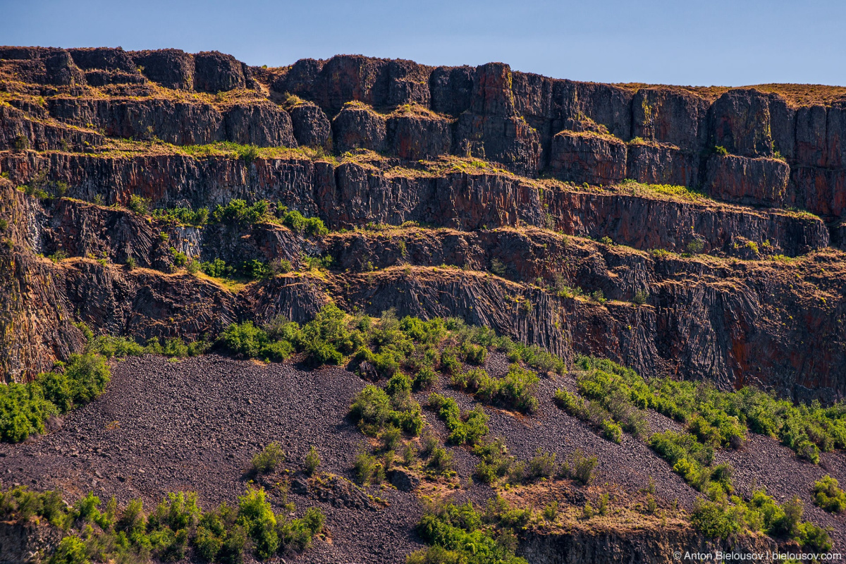 Banks Lake basalt columns, Washington